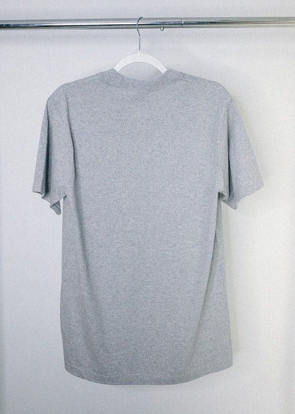 HEATHER GREY mblem basic tee