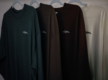 BROWN mblem longsleeve